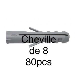 Cheville de 8 paquet 80pcs