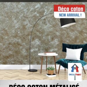 Déco coton métallisé