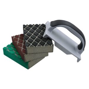 Kit papier abrasif éponge rectangle Rollingdog 90163
