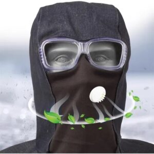 Masque de protection à tissu noir gm avec filtre